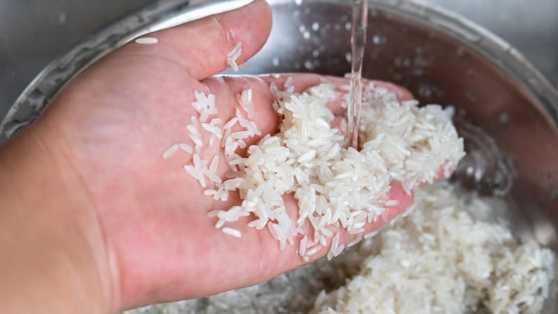 Promývání rýže