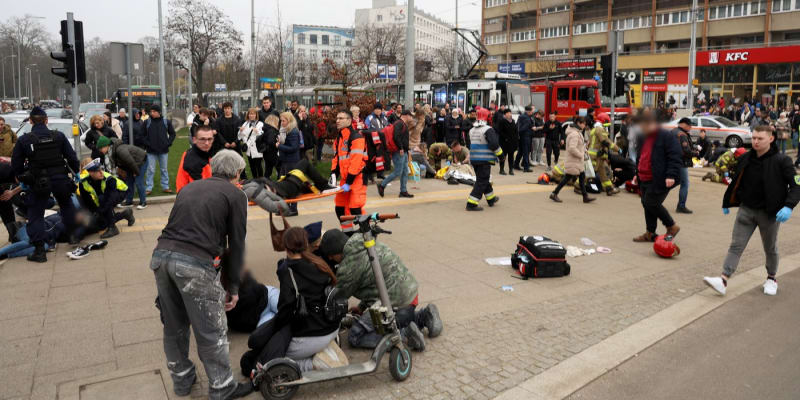 Nehoda v polském Štětíně