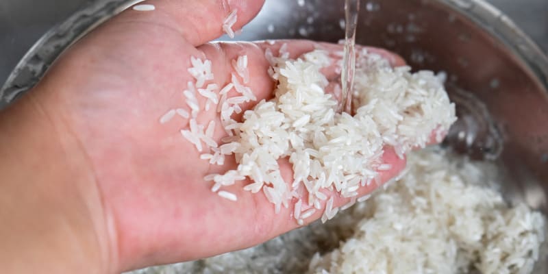 Promývání rýže