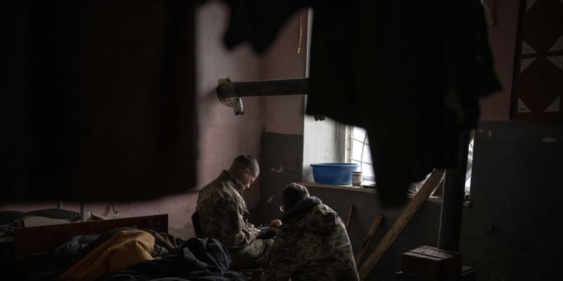 Ukrajinští vojáci v Doněcke oblasti