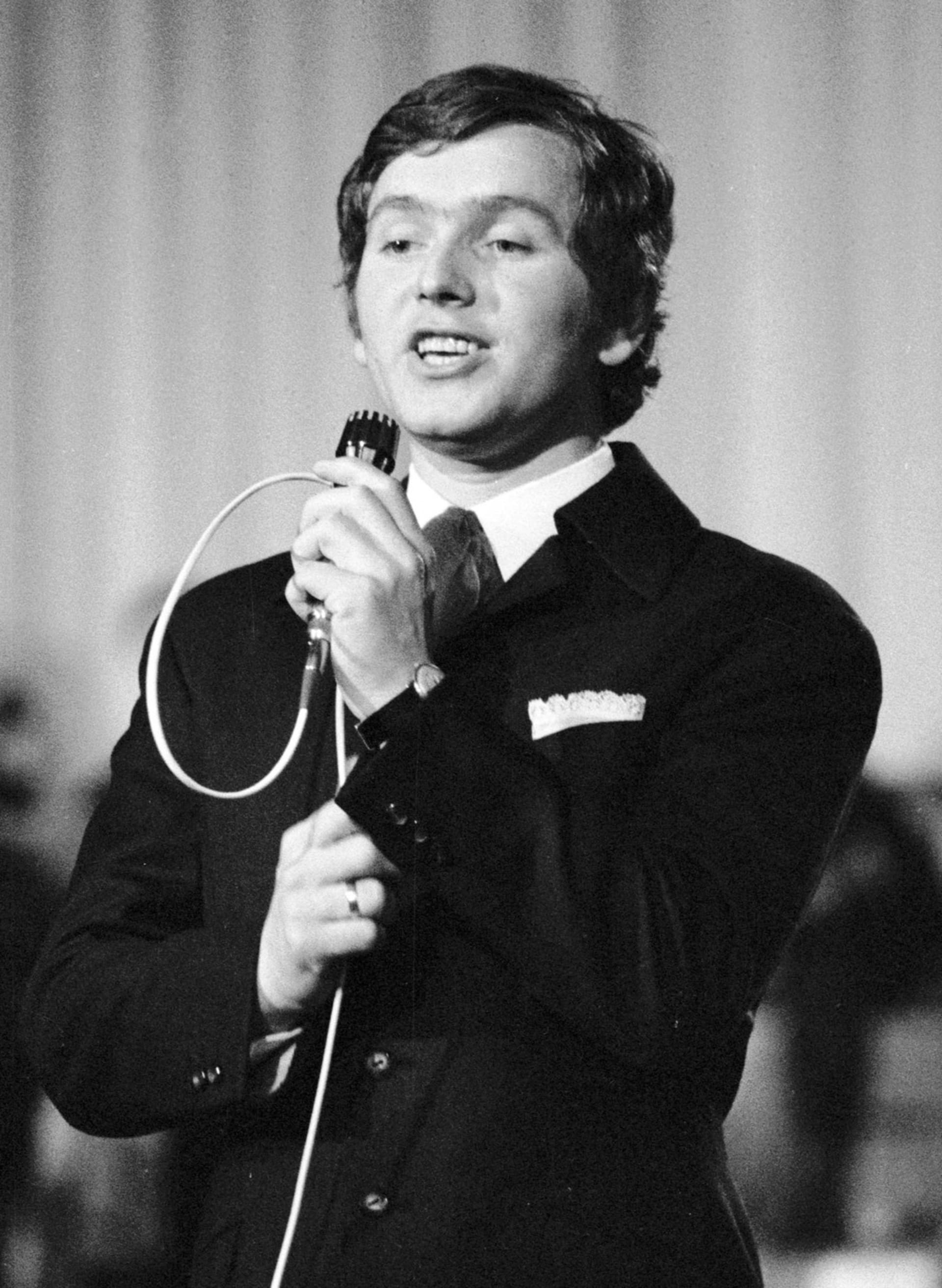 Pavel Novák během vystoupení na slavíku v roce 1969. 