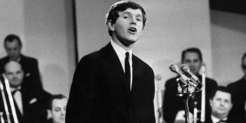 Pavel Novák během vystoupení na slavíku v roce 1967. 