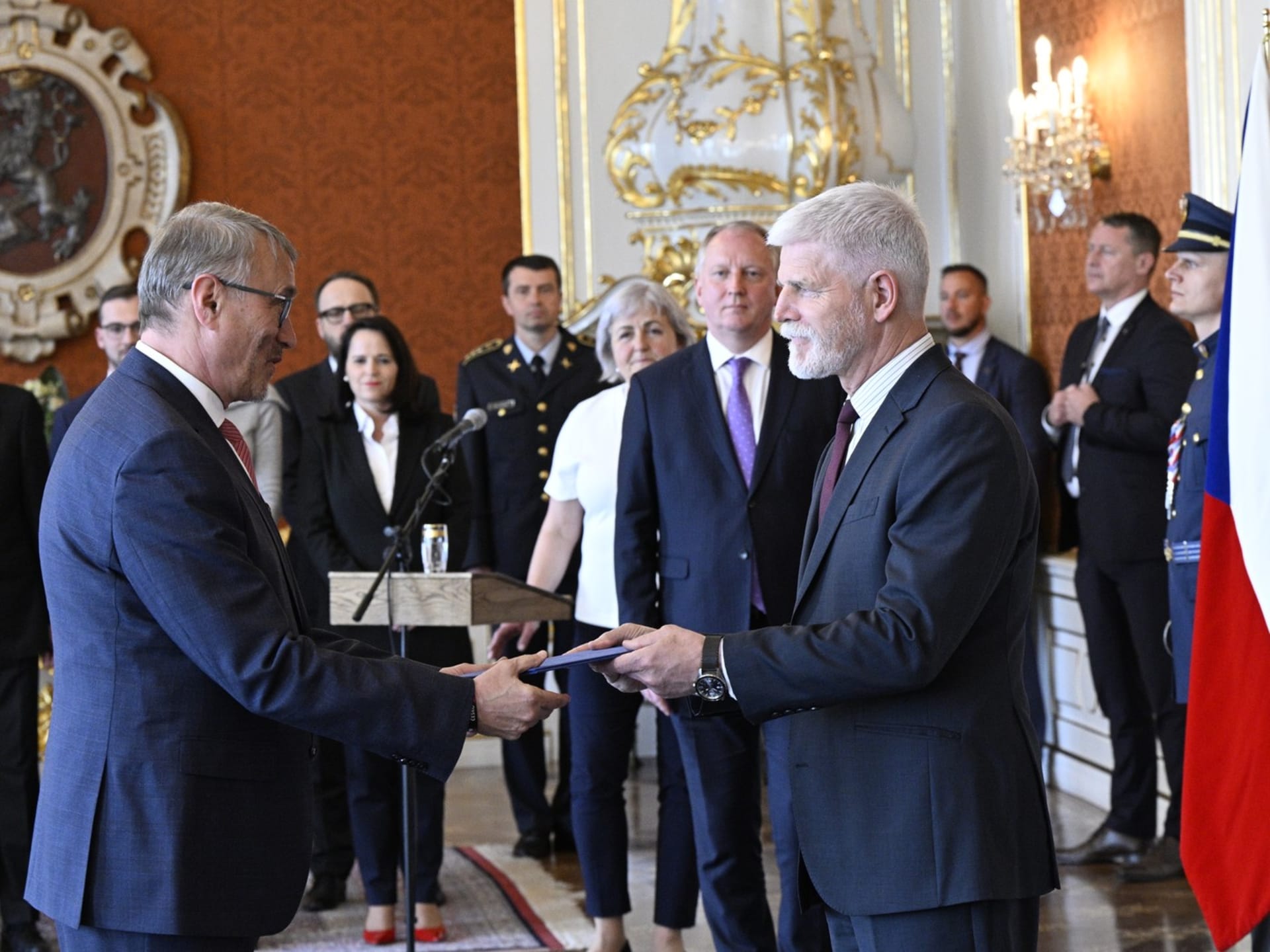 Ministr pro evropské záležitosti Martin Dvořák (STAN) s prezidentem Petrem Pavlem