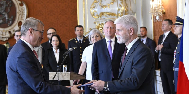 Ministr pro evropské záležitosti Martin Dvořák (STAN) s prezidentem Petrem Pavlem