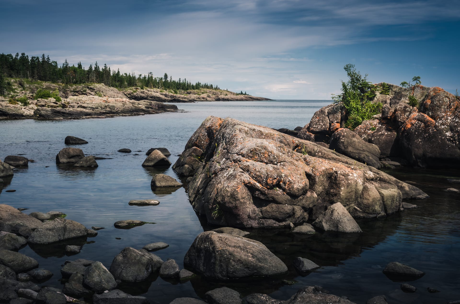 Národní park Isle Royale je izolované souostroví v jezeře Superior.
