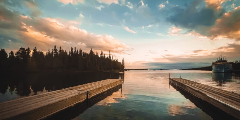 Národní park Isle Royale je izolované souostroví v jezeře Superior.