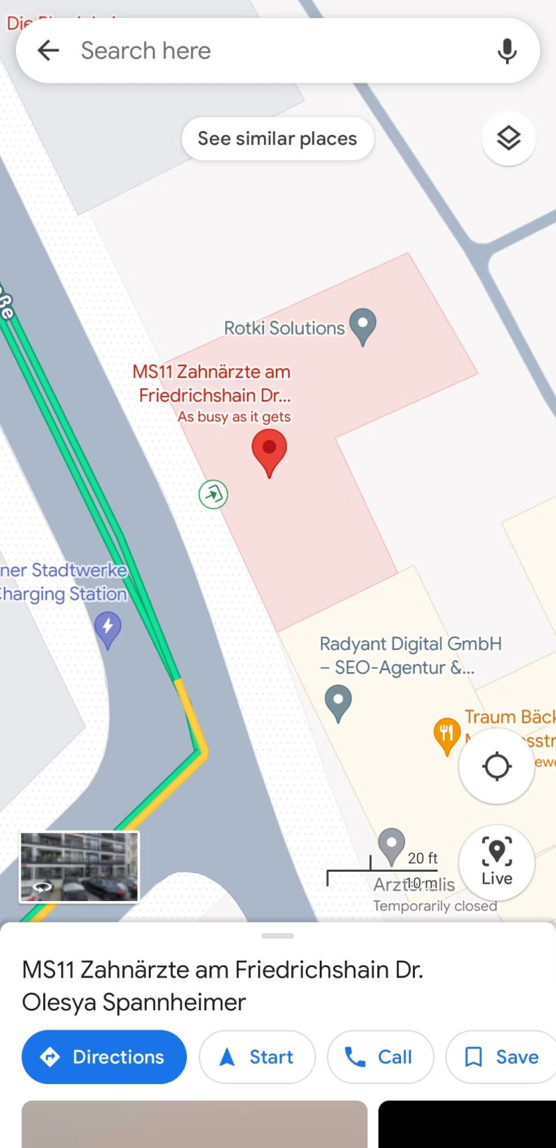 Google Maps – náhled nové funkce zobrazení vchodů do budov