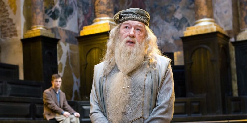 Michael Gambon si zahrál Albuse Brumbála v šesti dílech o kouzelníkovi Harrym Potterovi. 