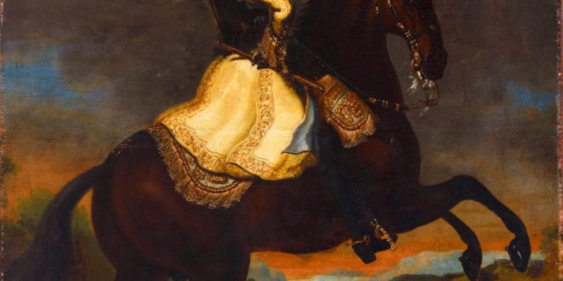 Švédský král Karel XII. na portrétu z roku 1698