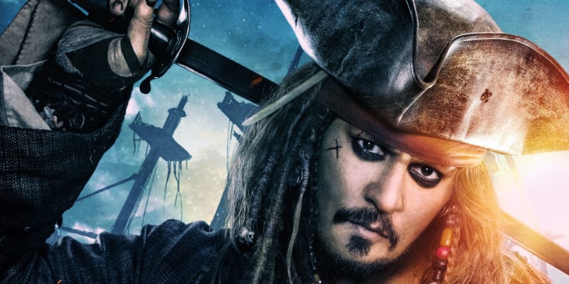 Johnny Depp jako kapitán Jack Sparrow