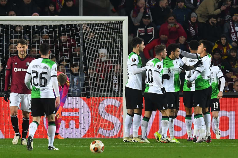 Sparta v úvodním osmifinále Evropské ligy utrpěla doma s Liverpoolem debakl 1:5.