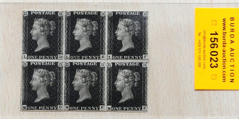 První známky na světě Penny Black 