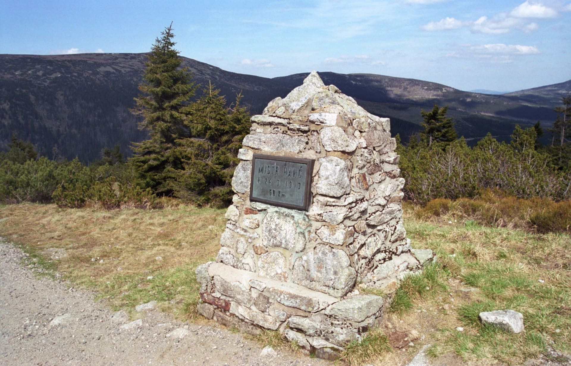 Hančův pomník v Krkonoších