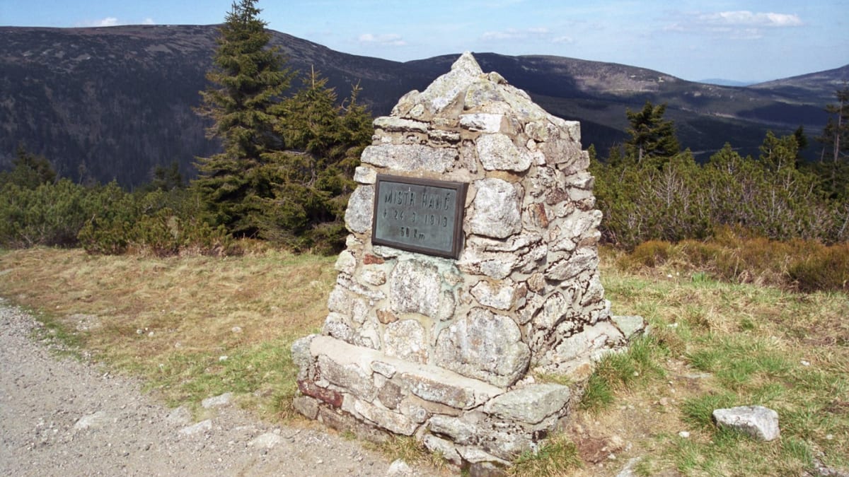 Hančův pomník v Krkonoších