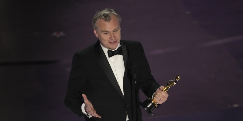 Oscarový večer ovládl film Oppenheimer. Na snímku je režisér Christopher Nolan.