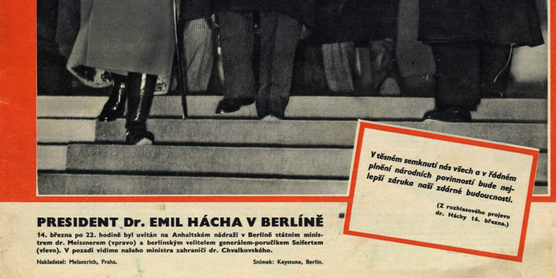 Prezident Emil Hácha v Berlíně