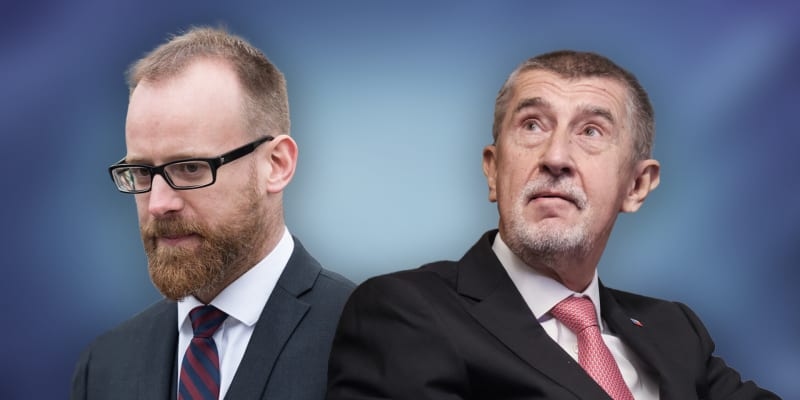 Politici Ondřej Kolář (vlevo) a Andrej Babiš