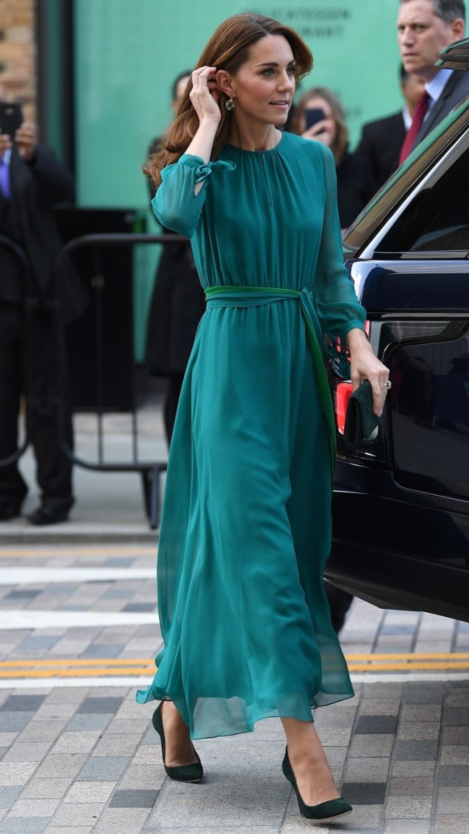 Kate Middleton má zelenou barvu v oblibě.
