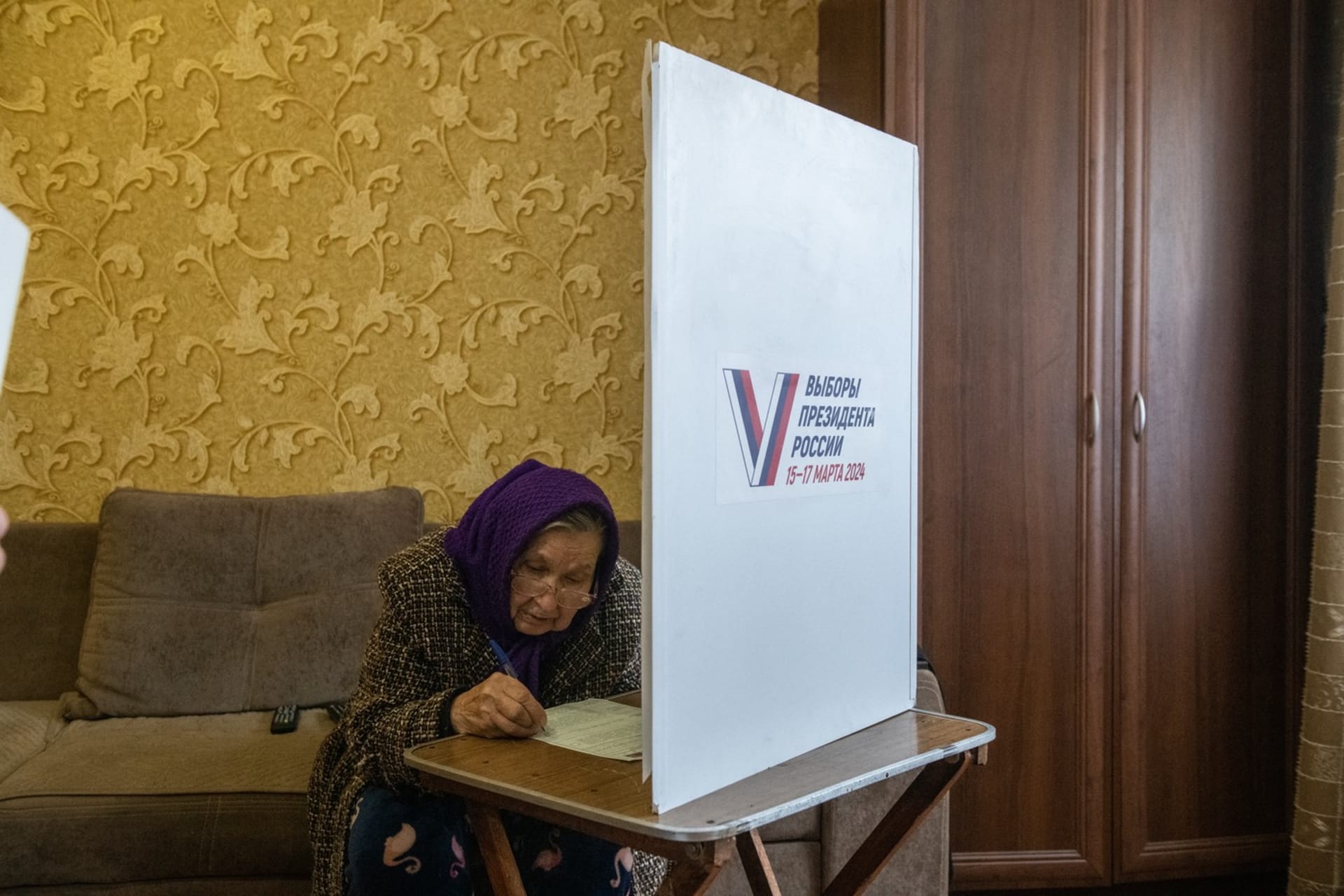 Ruské prezidentské volby probíhaly i v Doněcké oblasti na Ukrajině.