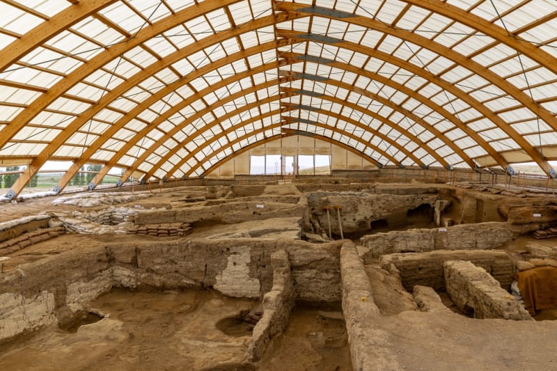 Archeologické naleziště v tureckém Catalhoyuku