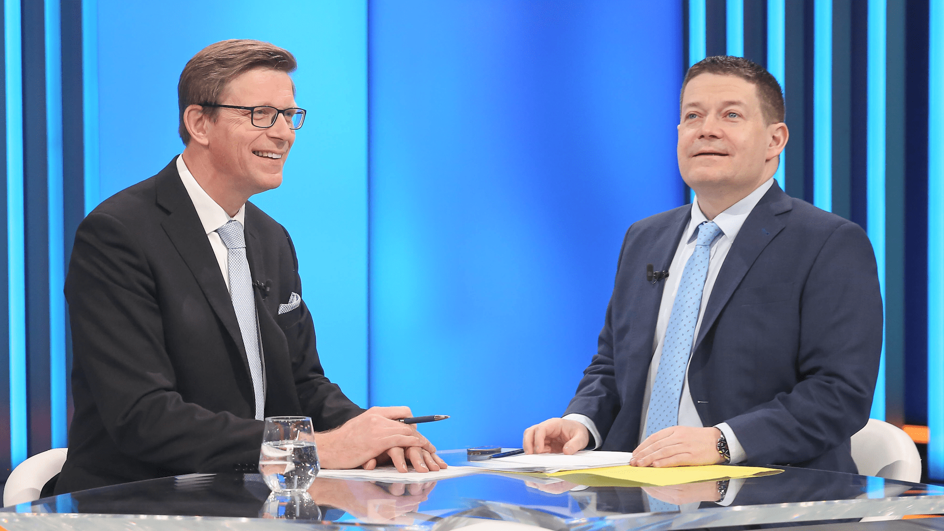 Martin Kupka (ODS) a Patrik Nacher (ANO) v Partii