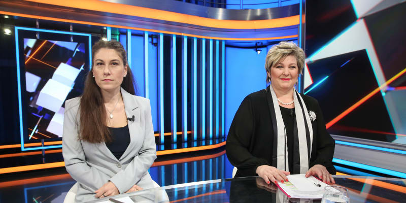 Eva Decroix (ODS) a věra Kovářová (STAN) v Partii Terezie Tománkové, 17. 3. 2024