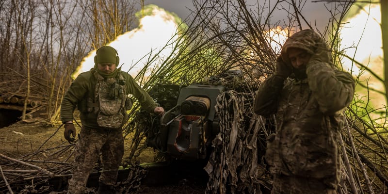 Ukrajinští dělostřelci