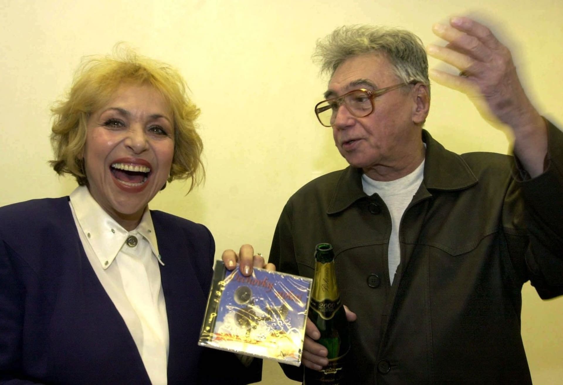 Eva Veškrnová bývala brněnskou muzikálovou hvězdou. Na snímku s Josefem Zímou. 