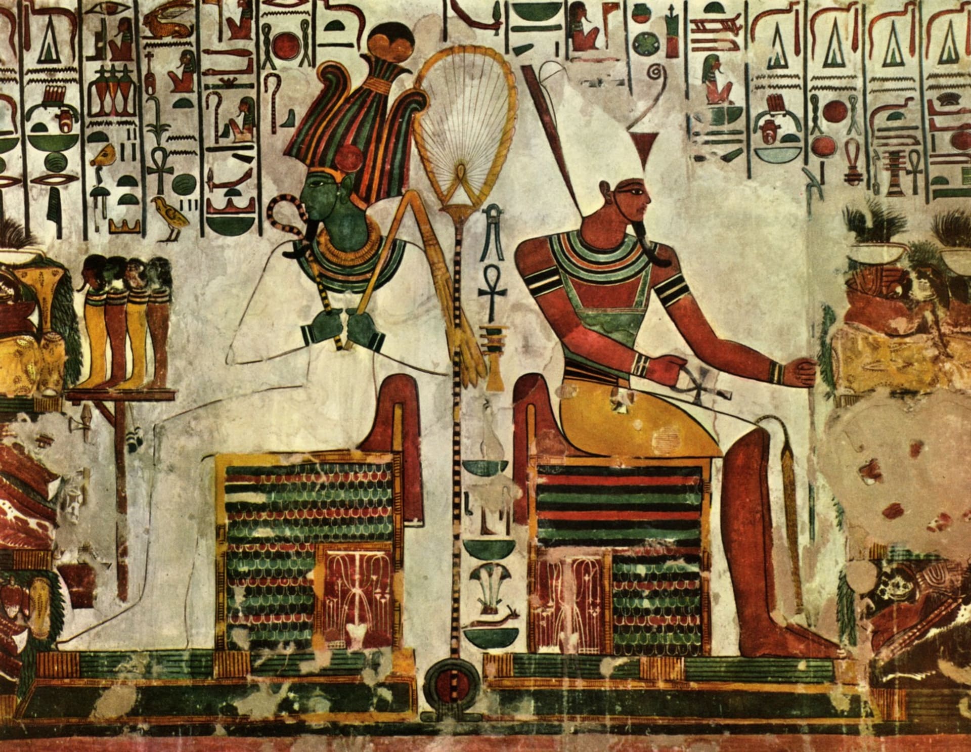 Bohové Osiris a Atum