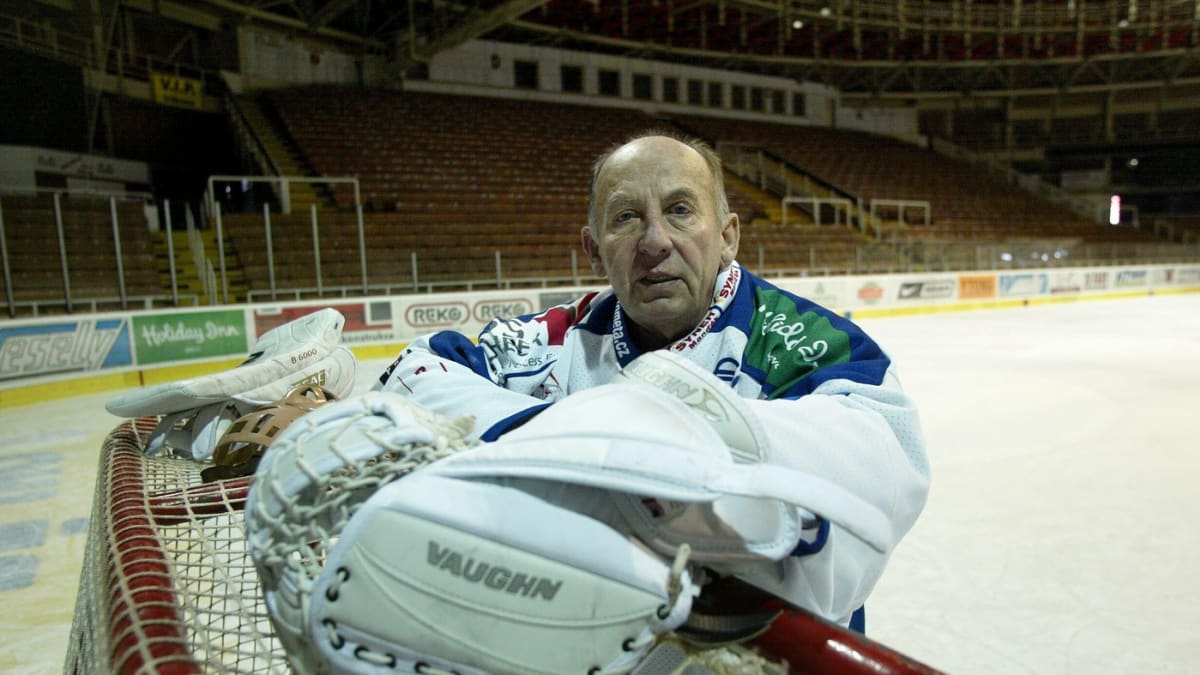 Vladimír Nadrchal na snímku z roku 2008. Tam, kde toho tolik zažil - v hokejové brance.