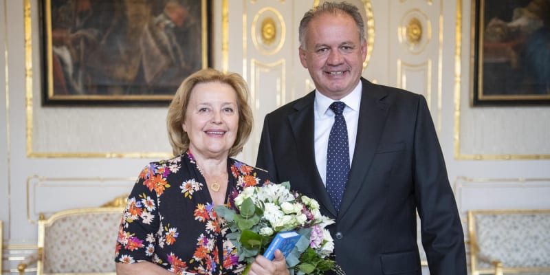 Magda Vášáryová s bývalým slovenským prezidentem Andrejem Kiskou. 