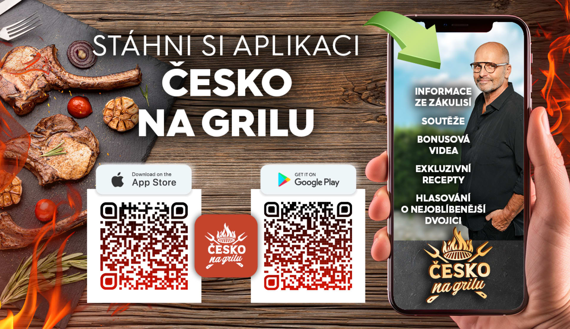 Stáhněte si aplikaci Česko na grilu