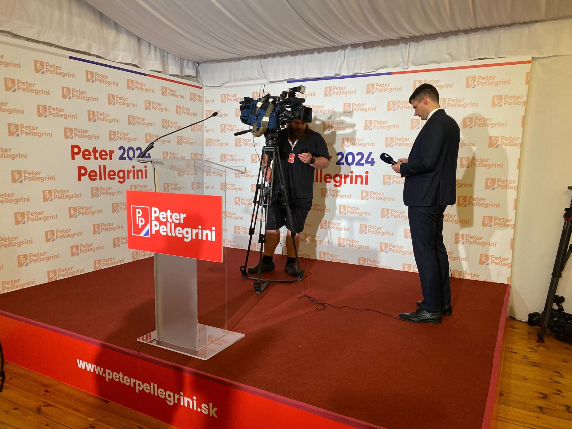 Volební štáb Petera Pellegriniho