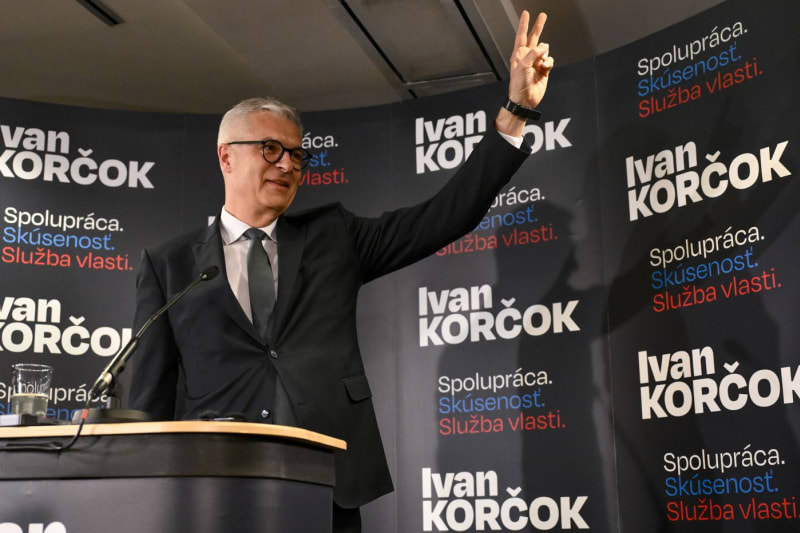 Vítěz prvního kola prezidentských voleb na Slovensku Ivan Korčok