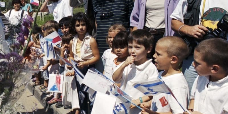 Děti v izraelském kibucu - ilustrační foto. 