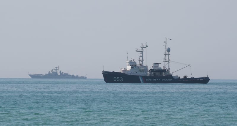 Ruská výsadková loď Kosťantyn Olšanskyj (foto z roku 2014)