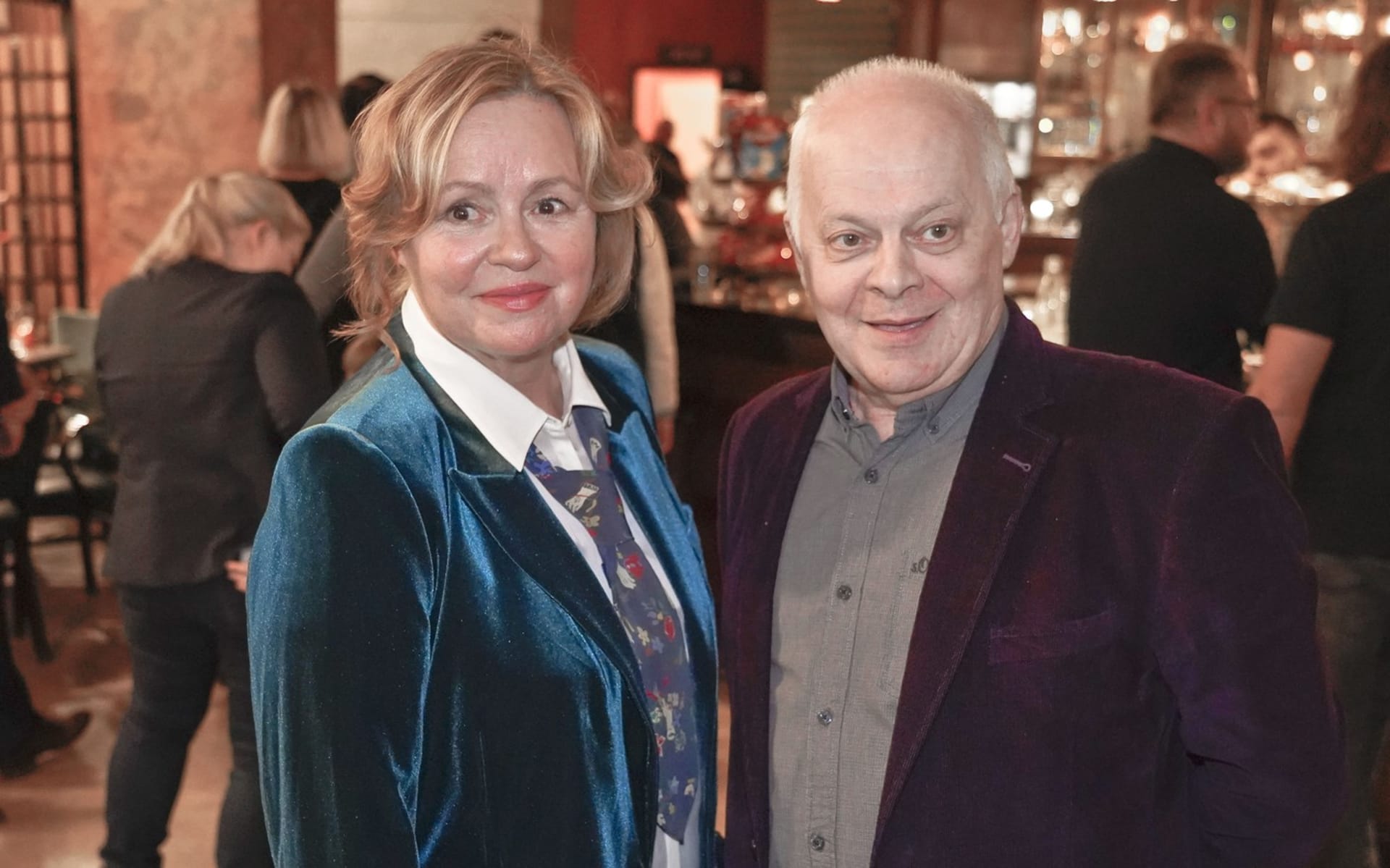 Bob Klepl s hereckou kolegyní Jitkou Sedláčkovou. 