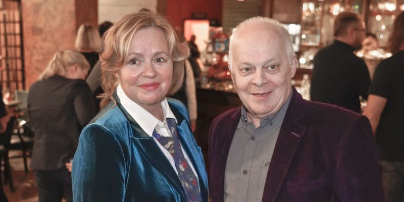 Bob Klepl s hereckou kolegyní Jitkou Sedláčkovou. 