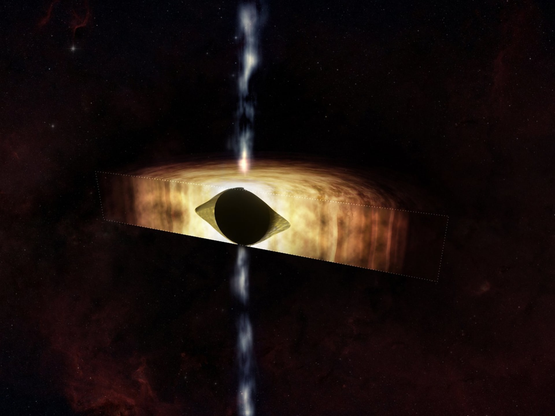 Supermasivní černá díra v centru naší galaxie