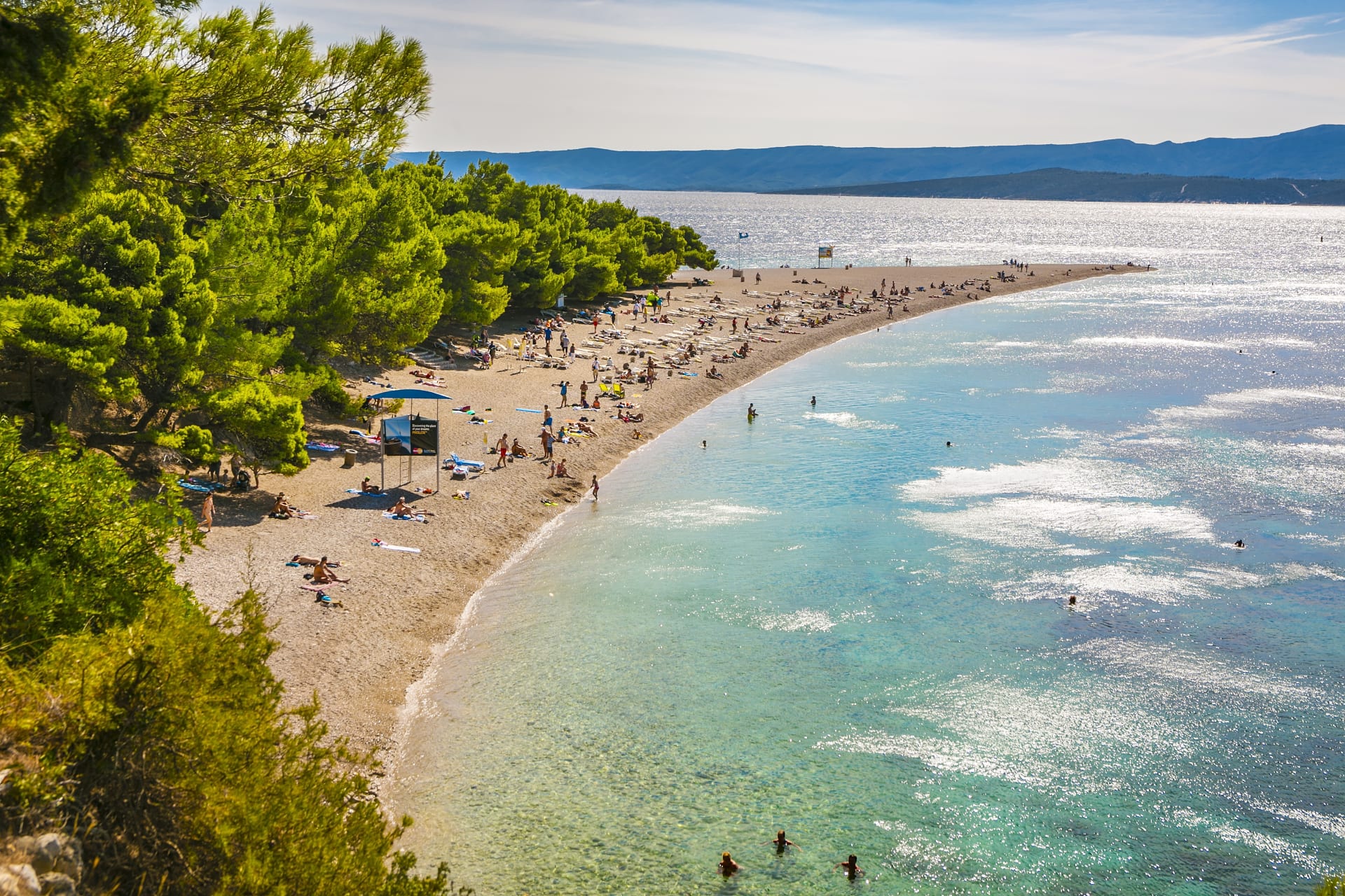 Pláž Zlatni Rat v Chorvatsku se umístila na dvanáctém místě.