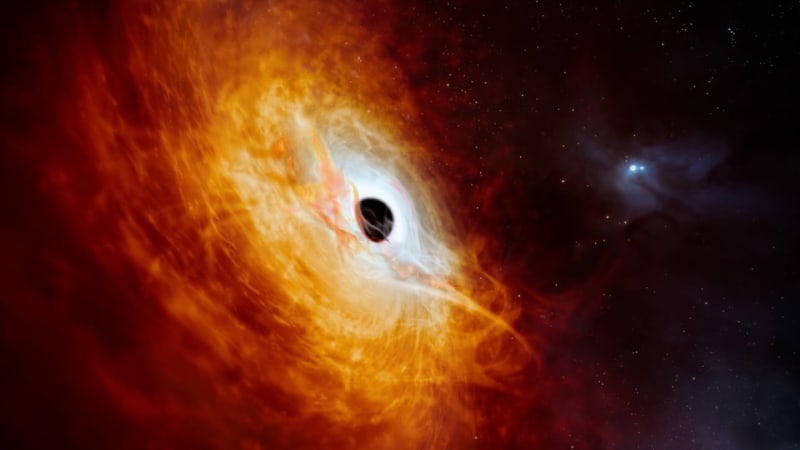 Obří černá díra pohání nejvýkonnější dosud známý kvasar J059-4351