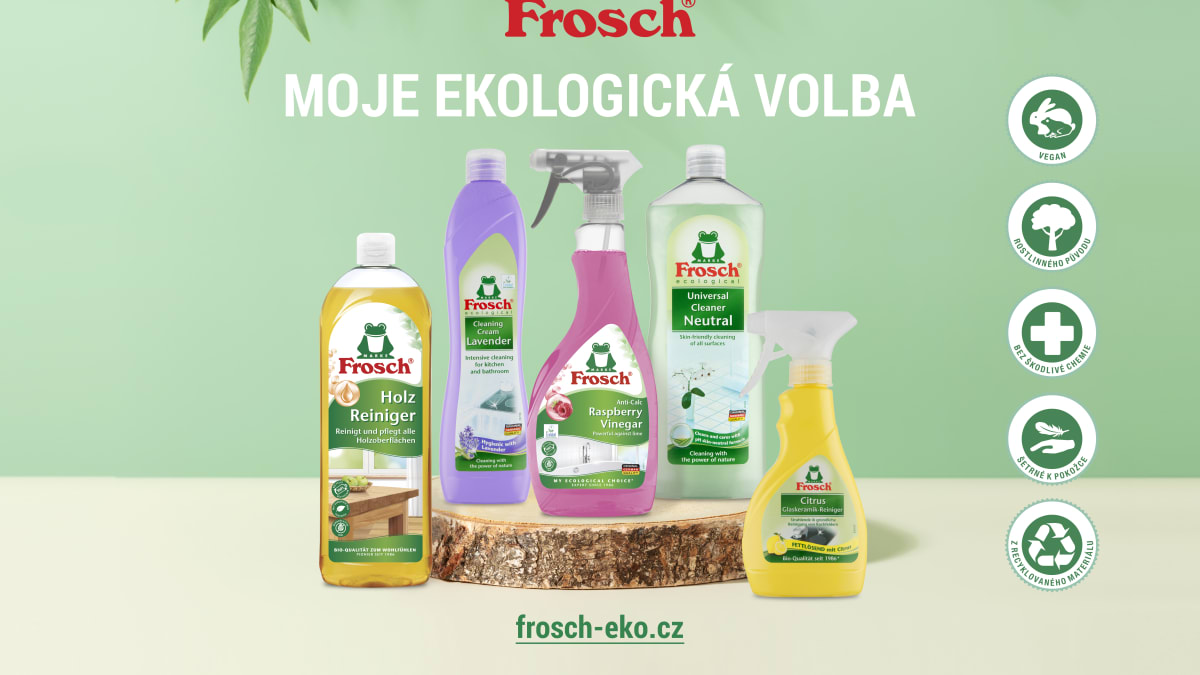 Soutěžíme s Prima Českem o pomocníky při úklidu od společnosti Frosch! 