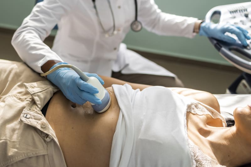 Krom krevních testů lze stav jater zjistit i pomocí ultrazvuku.