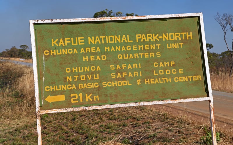 Národní park Kafue je největším v Zambii