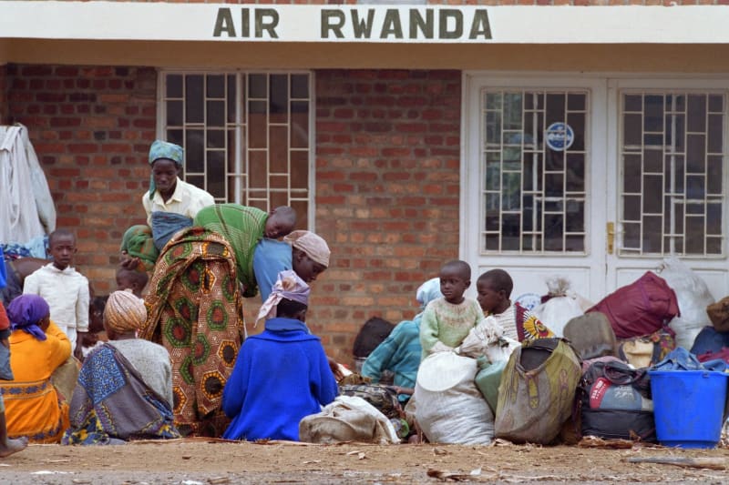 Uprchlíci z Rwandy, září 1994