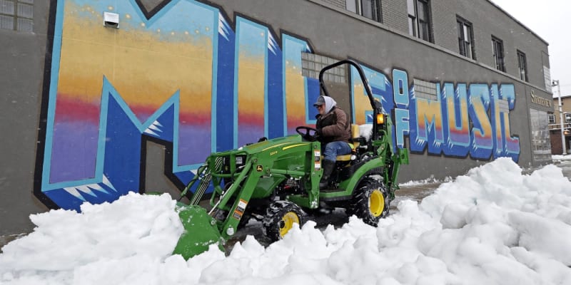 Sněhová nadílka ve Wisconsinu