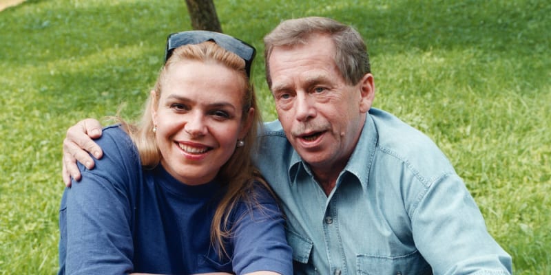 Dagmar Havlová s bývalým prezidentem Václavem Havlem. 