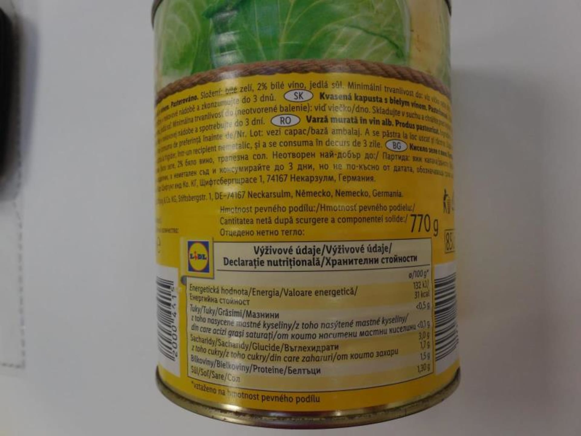 Státní potravinářská a zemědělská inspekce (SZPI) zajistila v prodejně obchodního řetězce Lidl závadnou konzervovanou zeleninu.