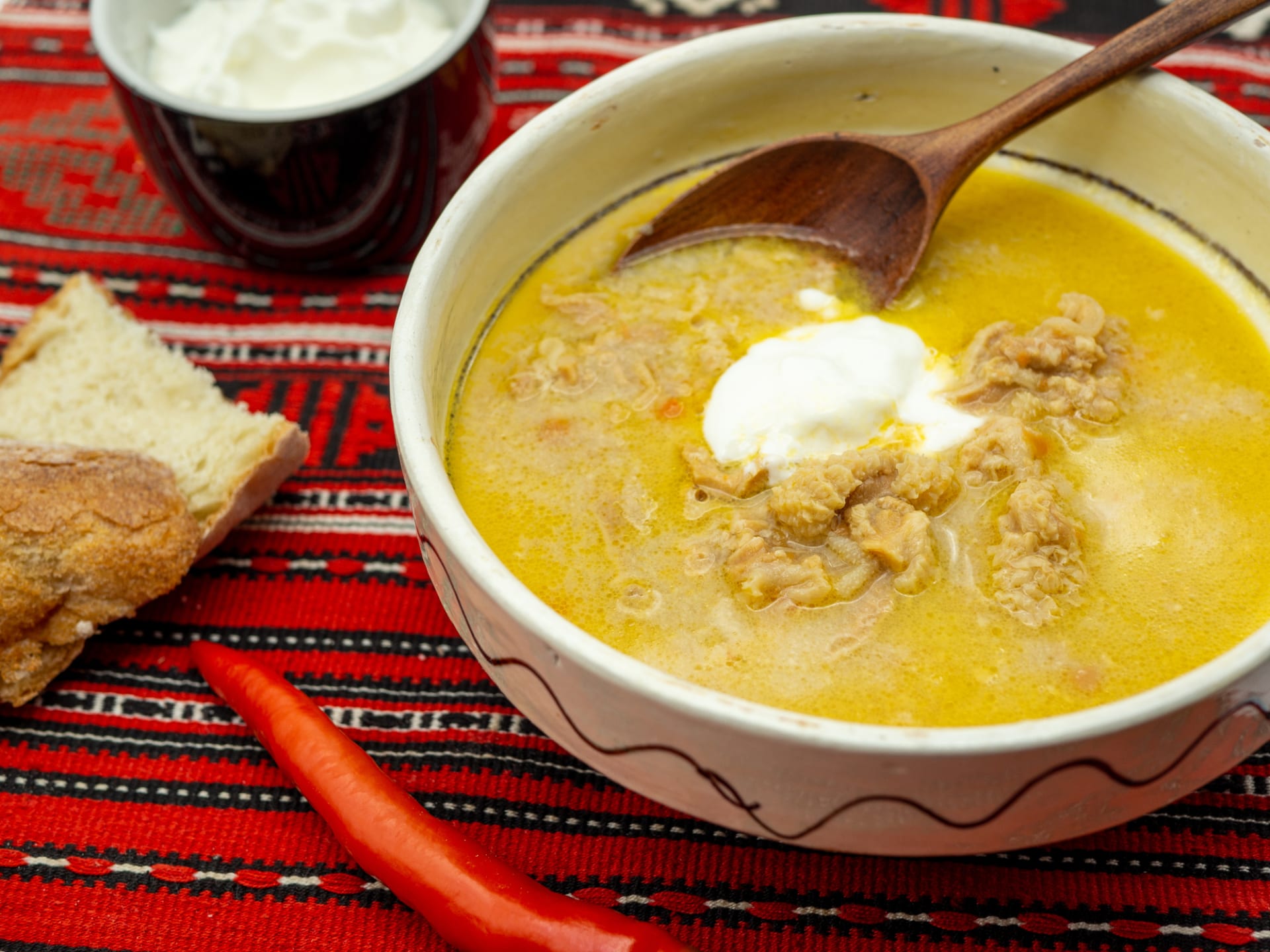 Skembe chorba – Bulharská dršťková polévka