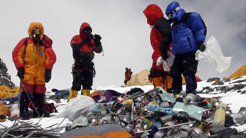 Odpadky na Mount Everestu